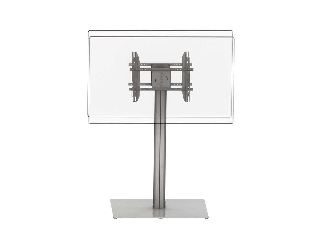 TV Ständer B2B -80", Aluminium,  silber