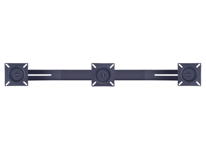3 Fach Halter schwarz, 10" - 24", Tragkraft 30 kg