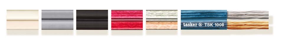 Flat Audio Cable, schwarz, 100m, PVC 1.9x7mm