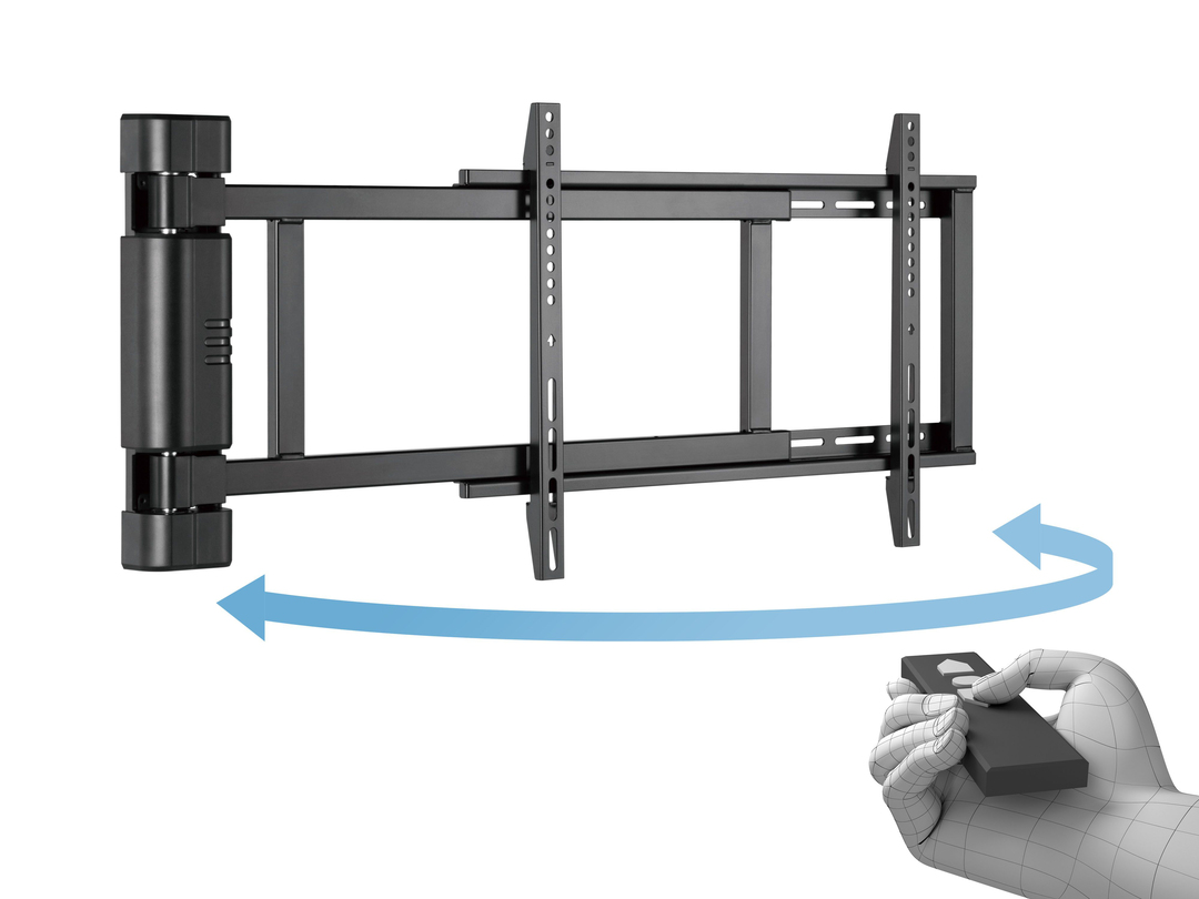 Wandhalter motorisiert, max 45 kg, schwarz