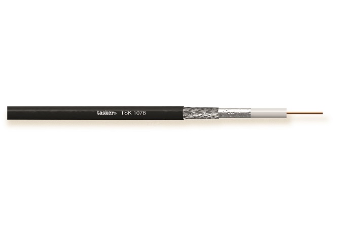 Koaxial Cable, schwarz, 100m, PVC 1x5.90mm