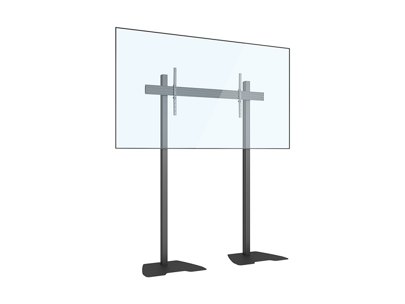 Bodenständer 1x, 2 Säulen 43"-100", Stahl/Alu