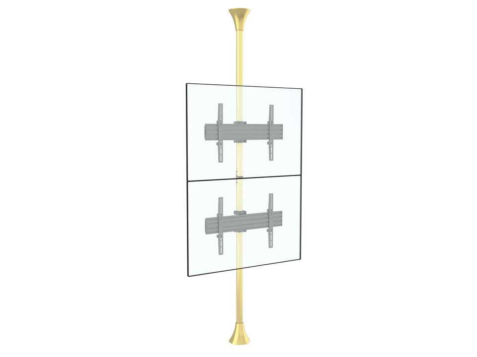Boden-Deckenhalter 2x, 40"-65", max 2x30 kg Boden-Deckenhalter 2x, 40"-65", max 2x30 kg