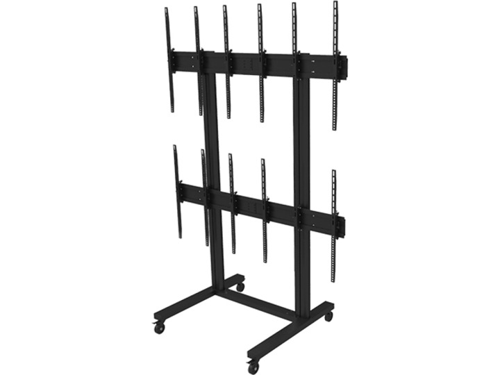 TV Multiständer für 6 Monitore bis 55",  Metall TV Multiständer für 6 Monitore bis 55",  Metall