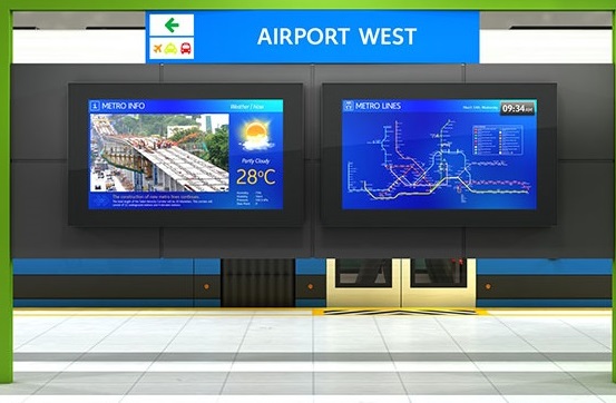 Monitorbox Landscape, 55" Bildschirm, schwarz