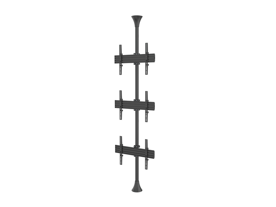 Boden-Deckenhalter 3x, 40"-65", VESA 100x100 Boden-Deckenhalter 3x, 40"-65", VESA 100x100
