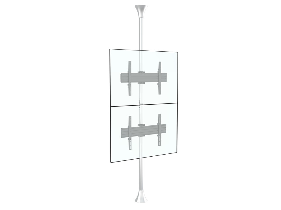Boden-Deckenhalter 2x, 40"-65", max. 2x 30kg