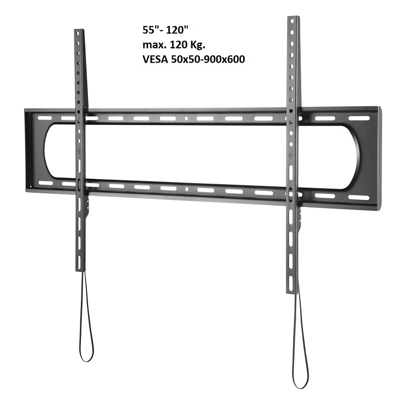 TV-Wandhalterung 55-120", Metall, schwarz