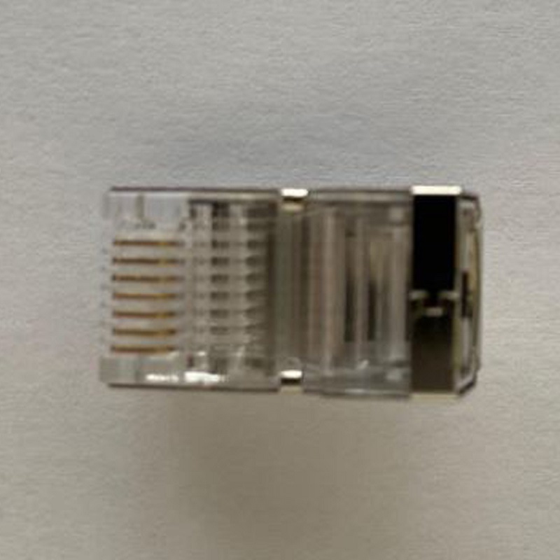 RJ 45 Kabelsteckerschutz, schwarz, Metall, 10Stk