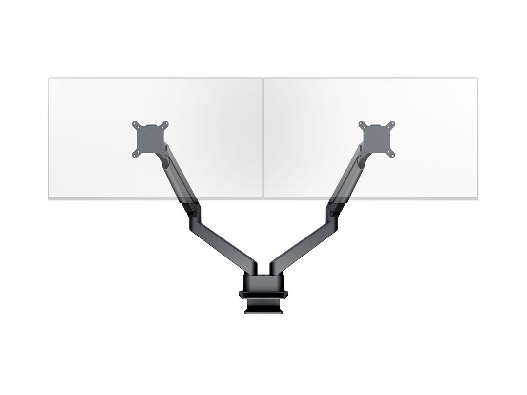 Monitorhalter Duo  32", Aluminium,  schwarz