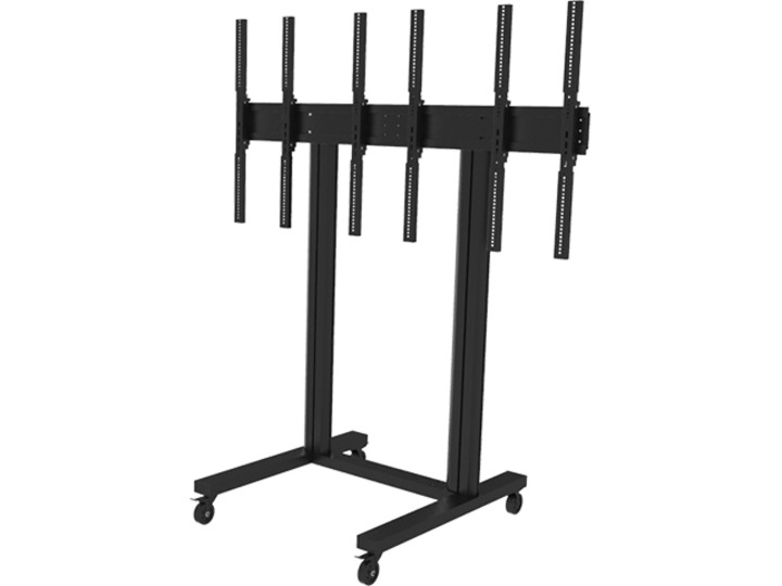 TV Multiständer für 3 Monitore, bis 55", schwarz TV Multiständer für 3 Monitore, bis 55", schwarz