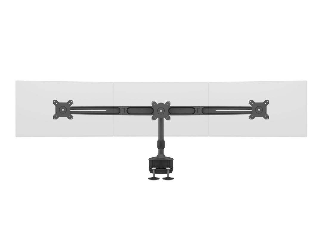 Monitorhalter 3- fach,bis 24" Metall, schwarz