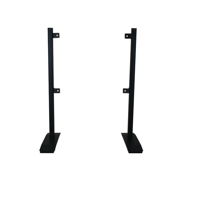 Tischfuss Twin 100, schwarz, Metall, 1 Paar/2 Stk