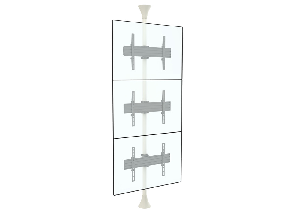 Boden-Deckenhalter 3x, 40"-65", VESA 100x100 Boden-Deckenhalter 3x, 40"-65", VESA 100x100