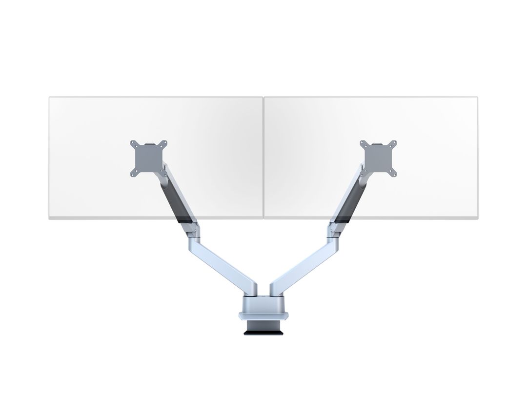 Monitorhalter Duo  32", Aluminium, silber