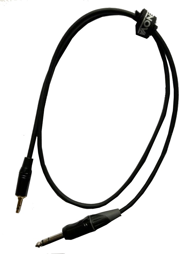 3.5mm Jack/Jack 6.35mm Kabel, schwarz, 3m,