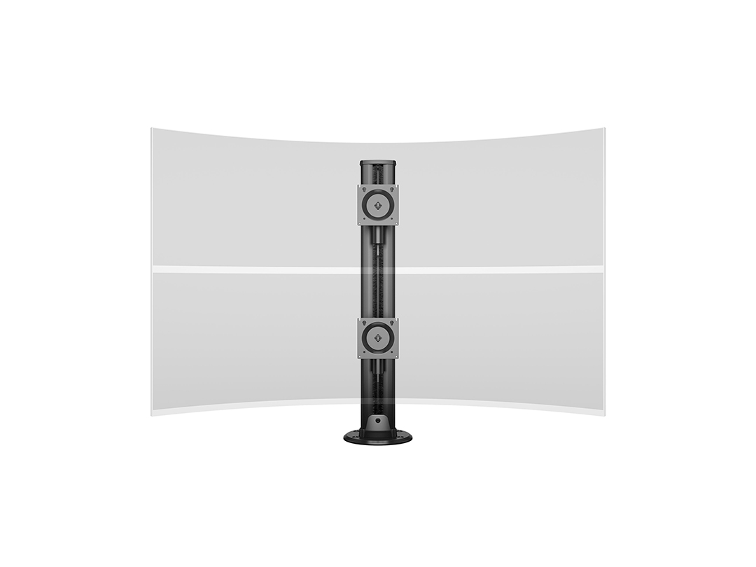 Monitorhalter Dual 32-50", schwarz, vertikal