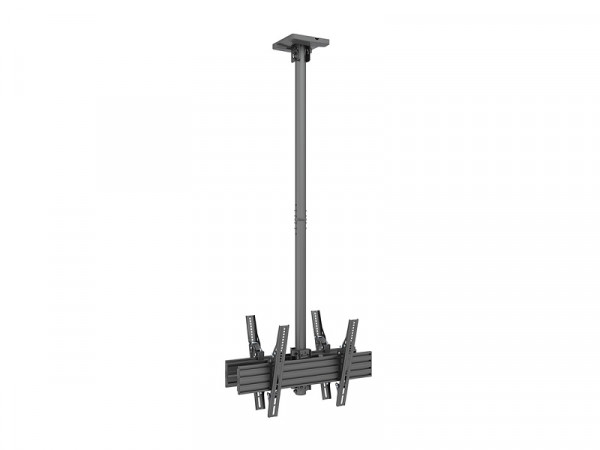 Deckenhalter 2x, 40"-65", schwarz, VESA 100-