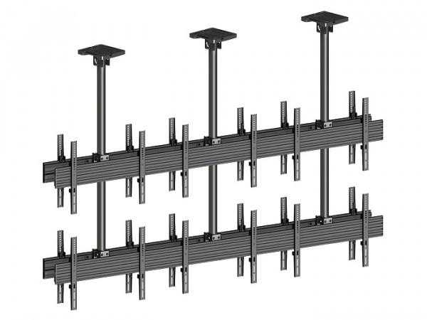 Deckenhalter Videowall, 12x, 40"-65", schwarz