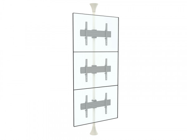 Boden-Deckenhalter 3x, 40"-65", VESA 100x100