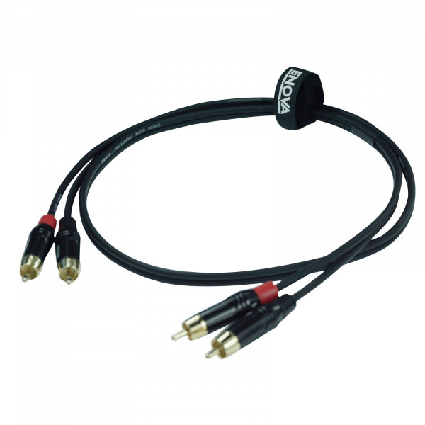 Cinch Kabel RCA, rot/schwarz, 1m, Stereo