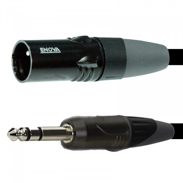 XLR Stecker auf Klinkenstecker 6.35mm, 3m,