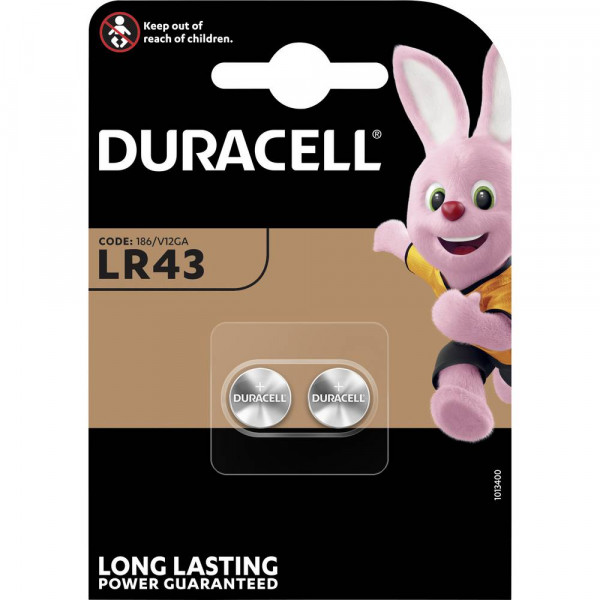 Duracell LR43 AG12, 1.5V