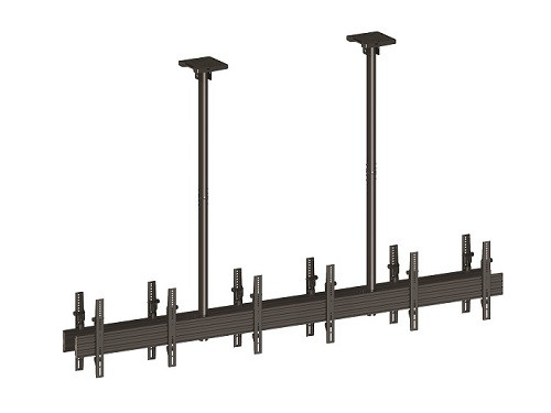 Deckenhalter 6x, 40" - 65", schwarz, VESA 100x