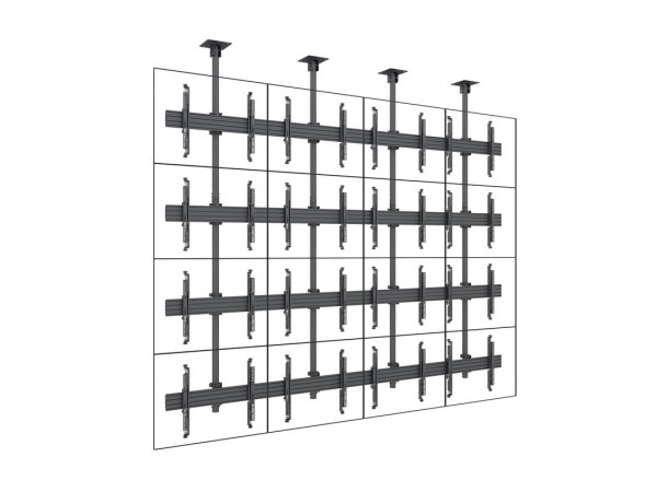 Deckenhalter Videowall, 16x, 32"-65", schwarz