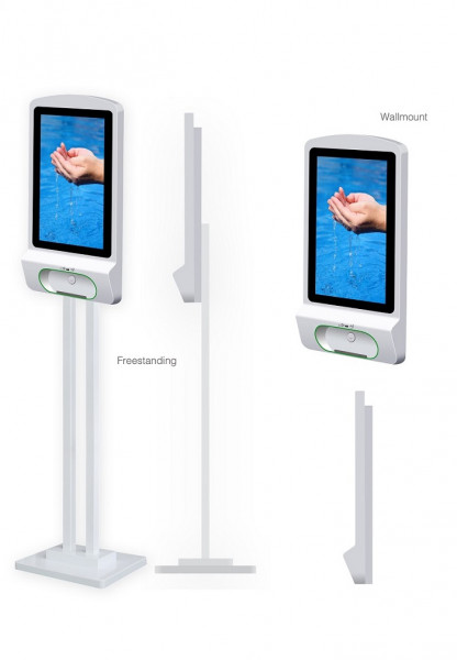 Hygienebox Standfuss, 21.5" Monitor, weiss