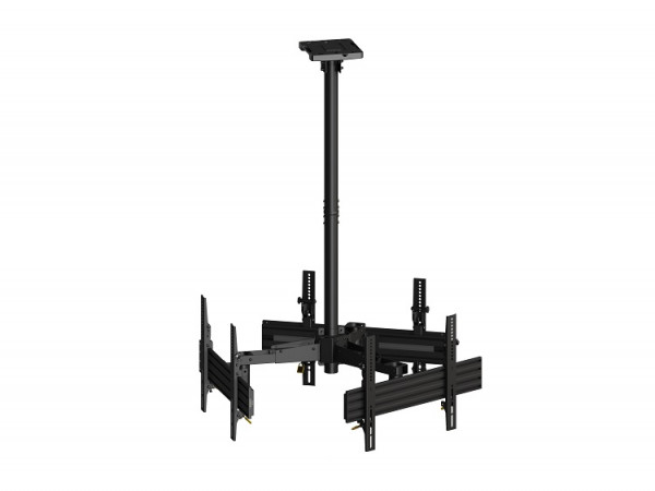Deckenhalter 3x, 40" - 65", schwarz, VESA 100x
