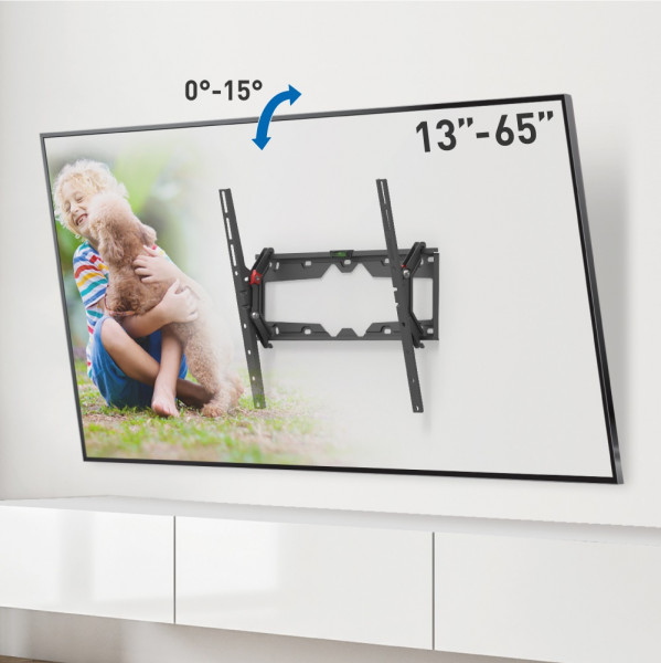 TV-Wandhalterung 19-65", Metall, schwarz/310+