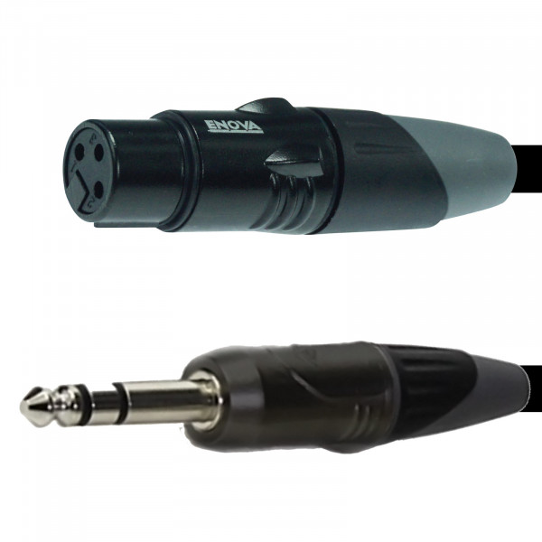 XLR Kupplung auf Klinkenstecker 6.35mm, 2m,