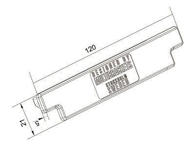 Schienen Endstück, zu Pro system, schwarz