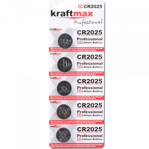 Lithium CR2032 3V, 5 Stk. in Blister, inkl.VEG