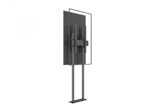 Bodenständer B2B, 2x65"-90", Stahl/Aluminium