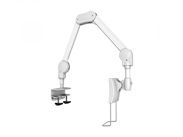 Medizinal Tisch-Arm 15"-27", weiss, max. 1-7 kg