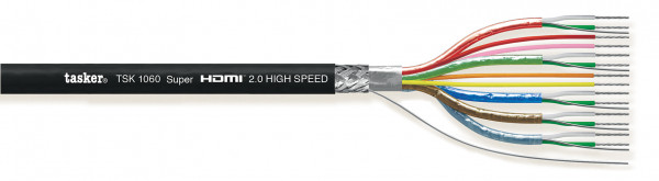 HDMI Cable, schwarz, 100m, PVC 2x0.14x5