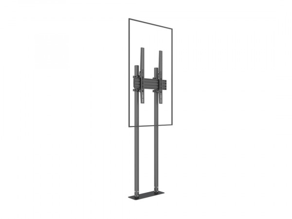 Bodenständer 1x, 65"-90", Stahl/Aluminium