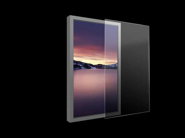 Sicherheitsglas zu 86" Displayrahmen, Stärke