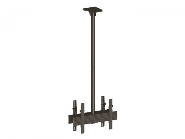 Deckenhalter 2x, 40"-65", schwarz, VESA 100-