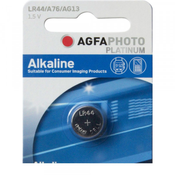 Alkaline LR44 AG13, 1.5V,1er-Pack inkl. VEG
