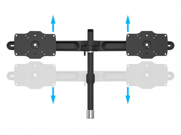 Monitorhalter Duo Extension, 2x 24"-32", schwarz