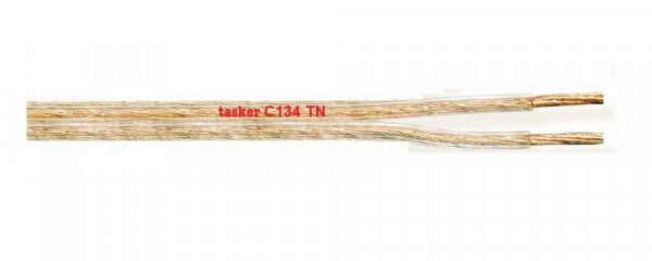 Flat Audio Cable, transparent, 50m, PVC,