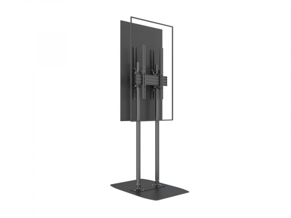 Bodenständer B2B, 2x65"-90", Stahl/Aluminium