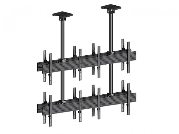 Deckenhalter 8x, 40" - 65", schwarz, VESA 100x