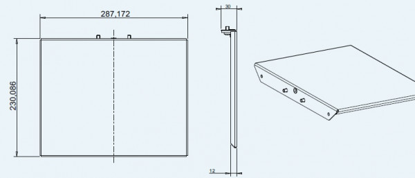 Tablar zu TV Stand, Mod 07077, schwarz