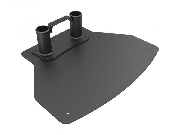 Bodenplatte fix zu Floorstand, schwarz, Metall