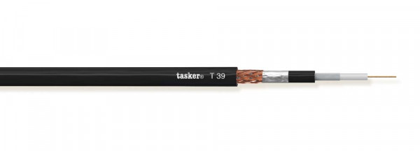 Koaxial Cable, schwarz,100m, PVC,1x4.7mm