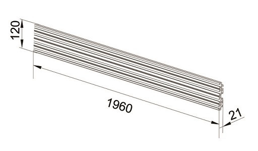 Aluminium Profil, Modulares Pro System, schwarz